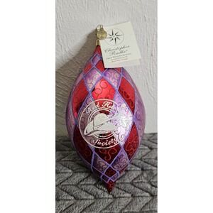 Vintage RARE Christopher Radko Exclusive For Red Hat Society Drop Dead Gorgeous